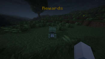 Entity attached with /rewards-screen-entity-add <entity>