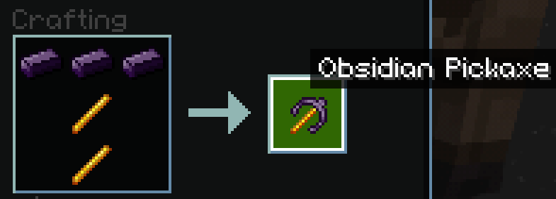 Obsidian Tools Recipe