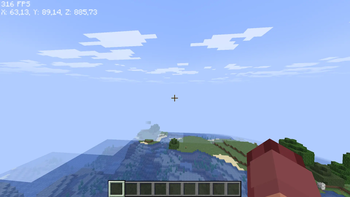 Rushing the world in creative mode