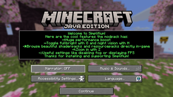Accesibility Screen