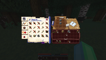 Crafting table ui