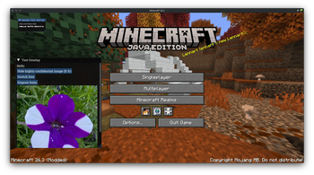 ImGuiB3D on Minecraft Version 26.3