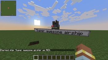 Marked airship