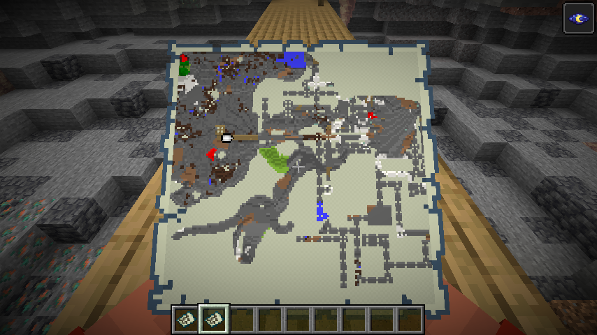 Map of a mineshaft