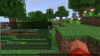 Player-facing mod rules, grouped by category
