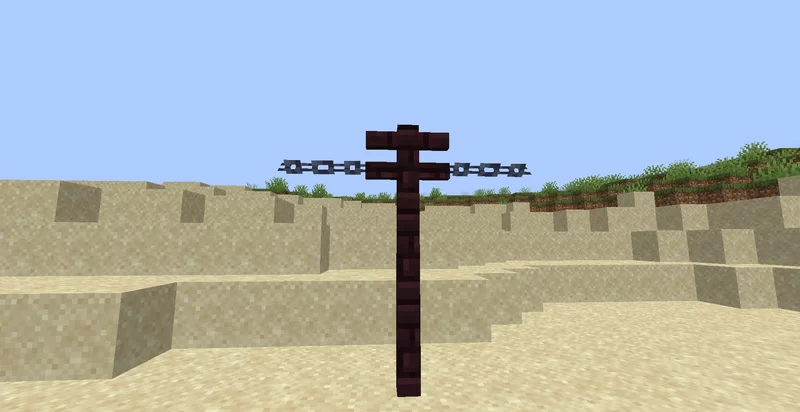 Chain connects to netherbrick