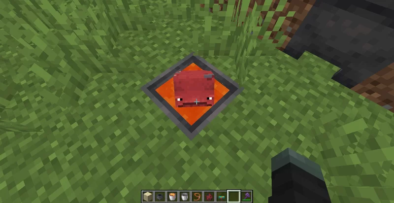 Warm Strider in lava cauldron