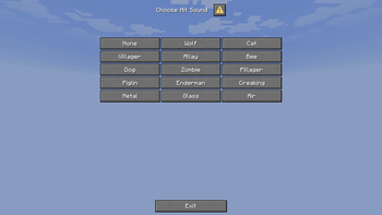 Hit Sound Menu