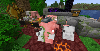 Zoglins + Zombified Piglin Brute