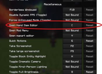 ItemHandEditor — screenshot 1