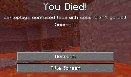 Swimming in lava