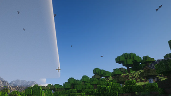 Birds in flight