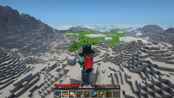 A sprawling view from atop the world