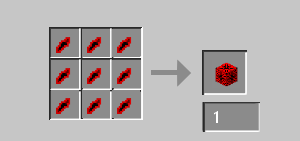 Crafting recipe for Abyss Crystal Blocks