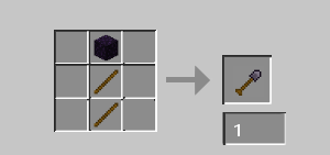 Obsidian shovel craft