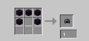 Obsidian helmet craft