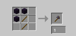 Obsidian axe craft