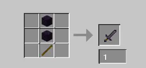 Obsidian sword craft