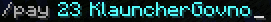 Pay command