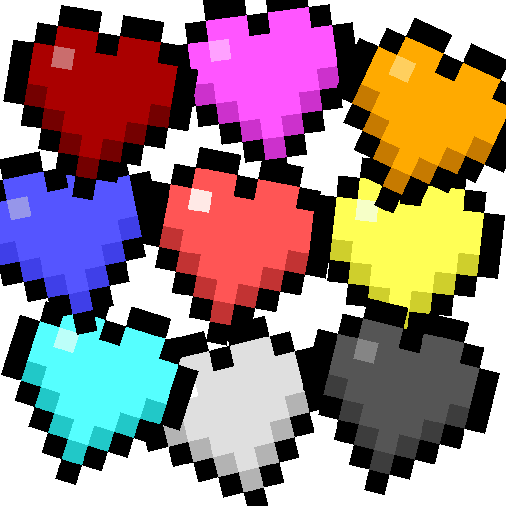 Coloured Hearts