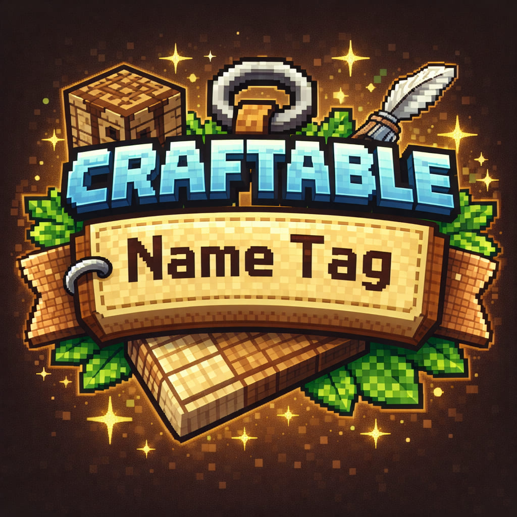 Craftable Name Tag