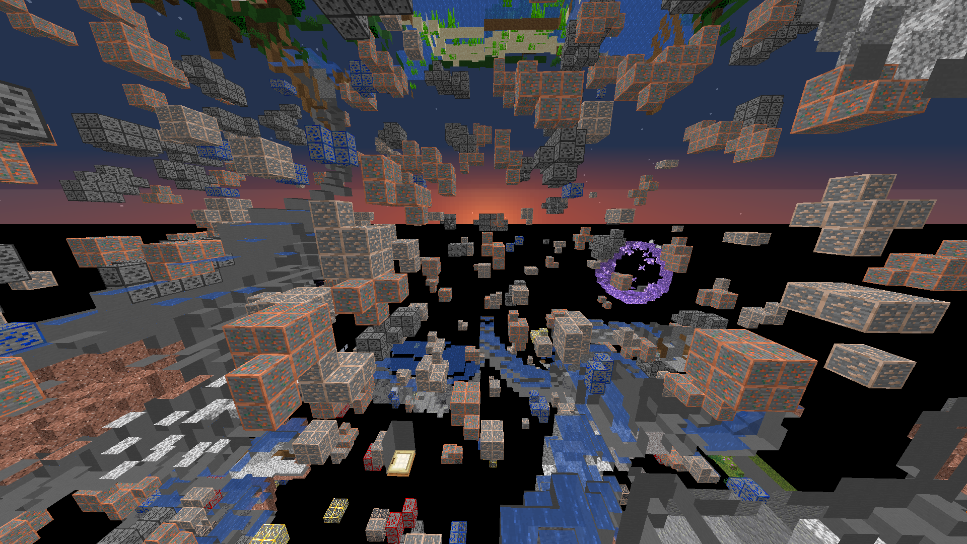 This is what spectator mode looks like with the texture pack on.