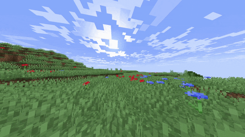 Grass & foliage swaying in the wind