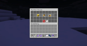 Main auction house menu