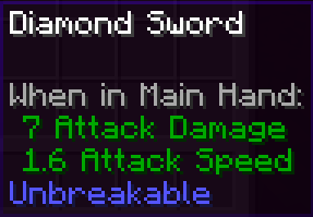 Unbreakable Diamond Sword
