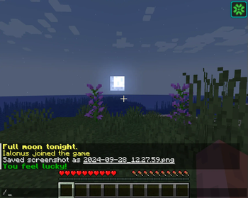 The Full Moon rises...