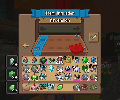Item ascension