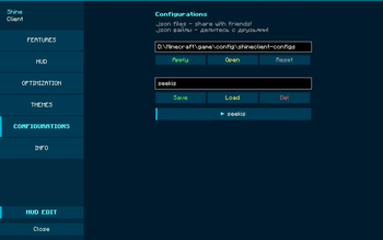 shine client — screenshot 2