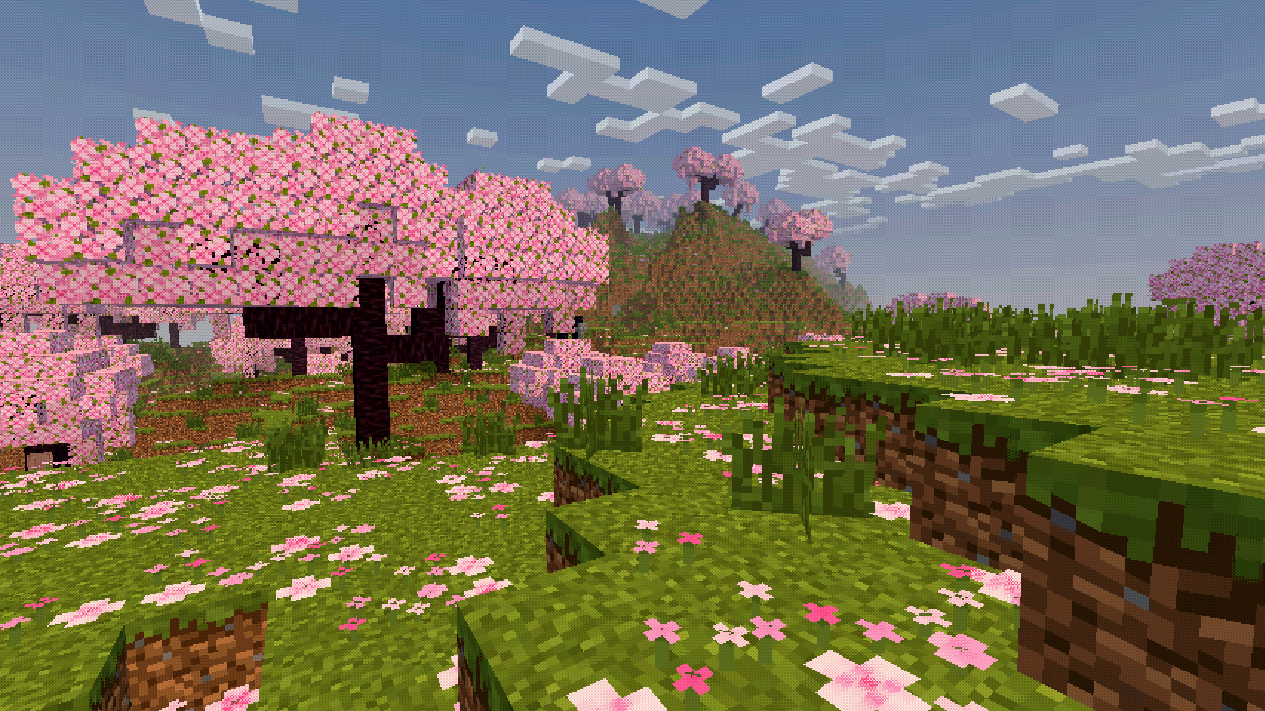 cherry biome using rudimentary