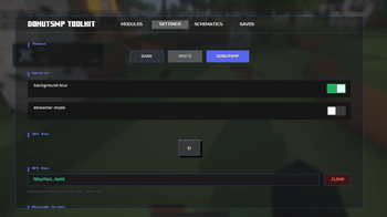 Settings Screen