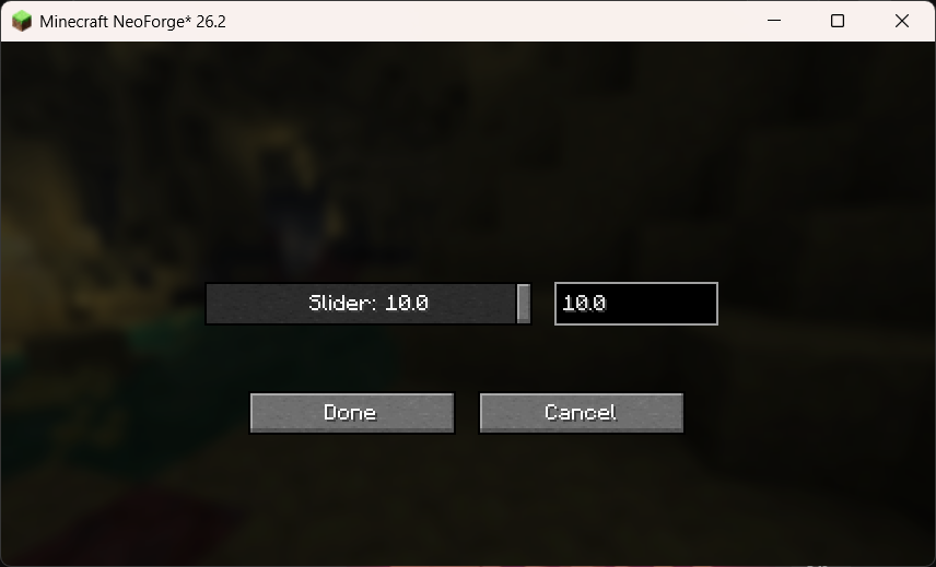 Config Screen