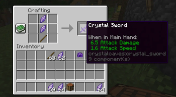 crafting Crystal Sword