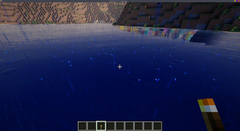 rain over water