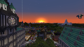 A beautiful sunrise with distant horizons and my texture packs