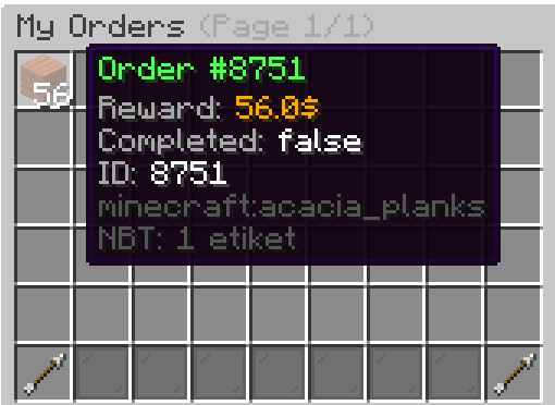 MyOrders Menu