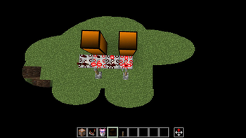 Pumpkin overlay, comparators and redstone lamps