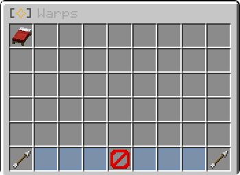 Warps list menu