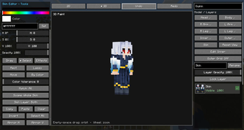 Skin Editor Screen 3D Two