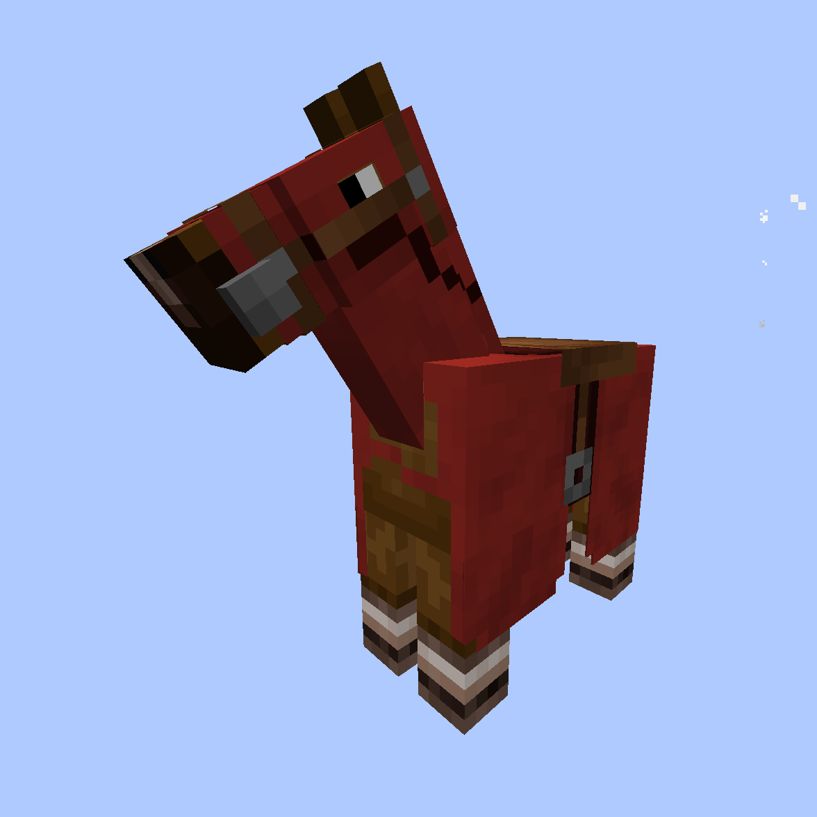 Red leather armor