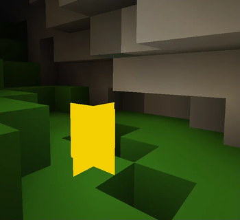 Torch in a cave