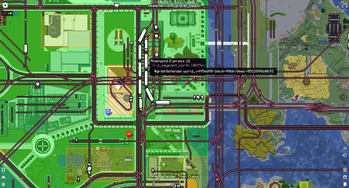 Xaeros Map w/ Train Overlay