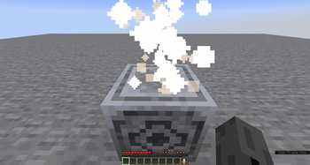 Click the particles to display item
