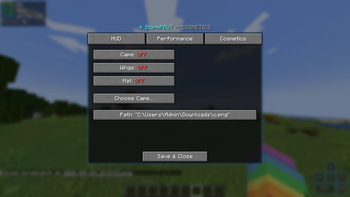 Cosmetic options W.I.P