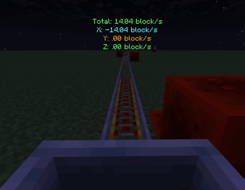 MinecartSpeedDisplay