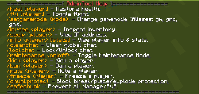 Command Help 