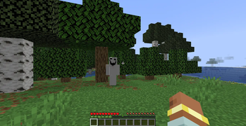 he is watching
